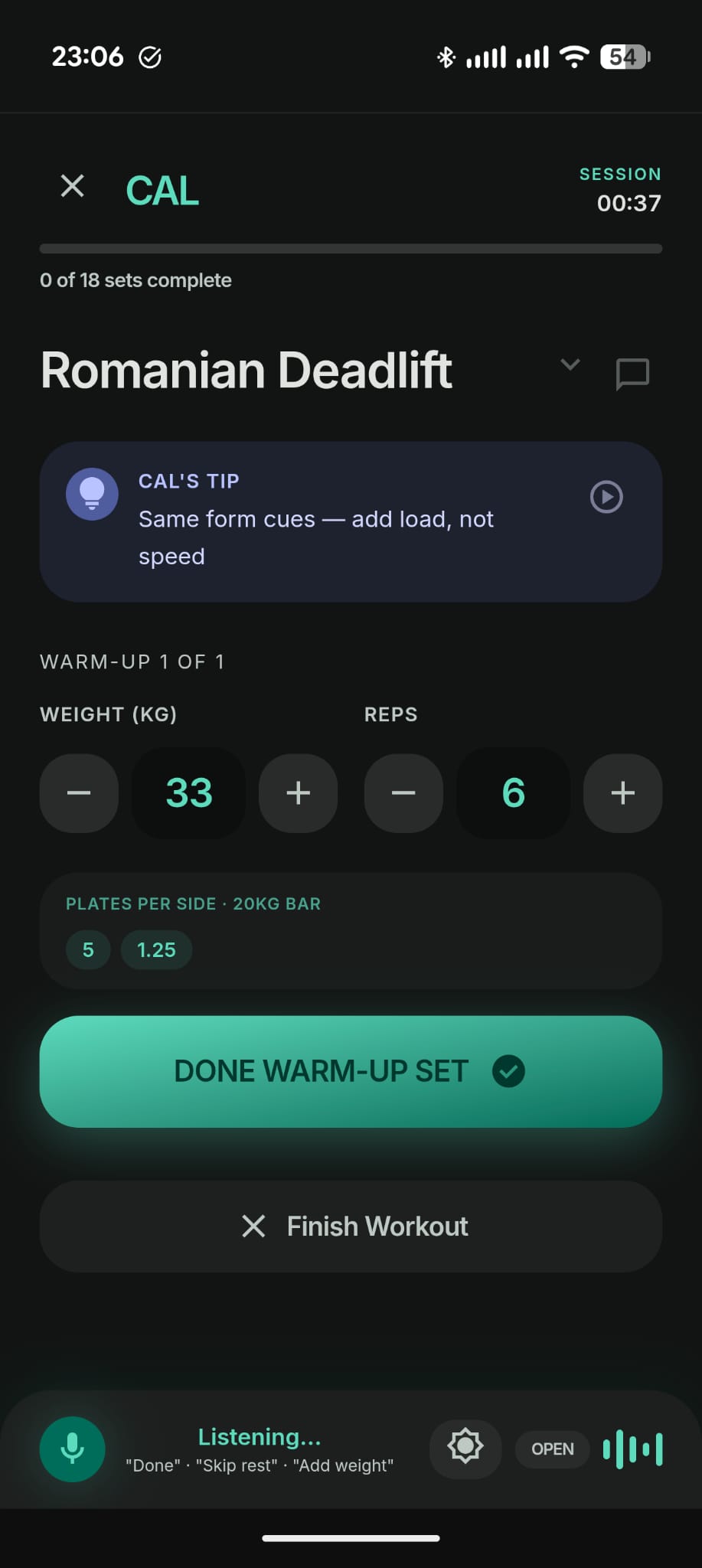 Active workout